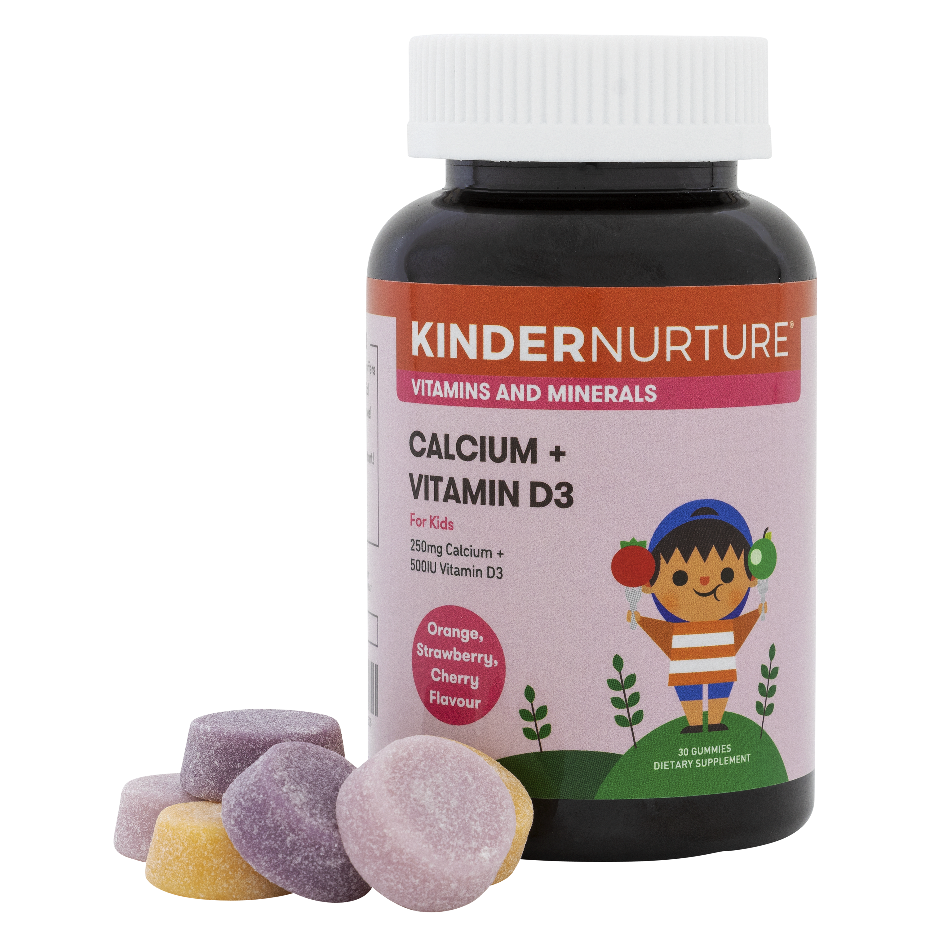 [25% Off Bundle Deal] 3 x KinderNurture Calcium + Vitamin D3, 30 gummies