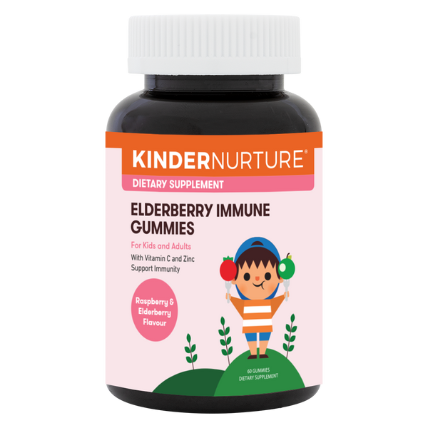 KinderNurture Elderberry Immune Gummies, 60 gummies.