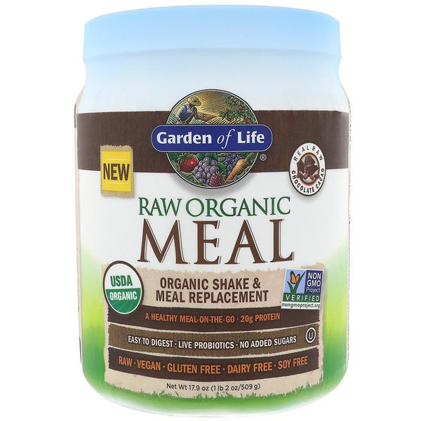 Garden of Life RAW Organic Shake & Meal Replacement Chocolate Cacao Powder ,509 g.