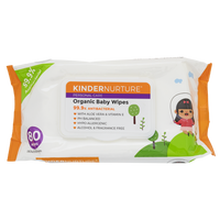 [Bundle of 12] KinderNurture Organic Baby Wipes, 80 wipes - New Batch