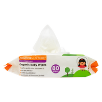KinderNurture Organic Baby Wipes, 80 wipes