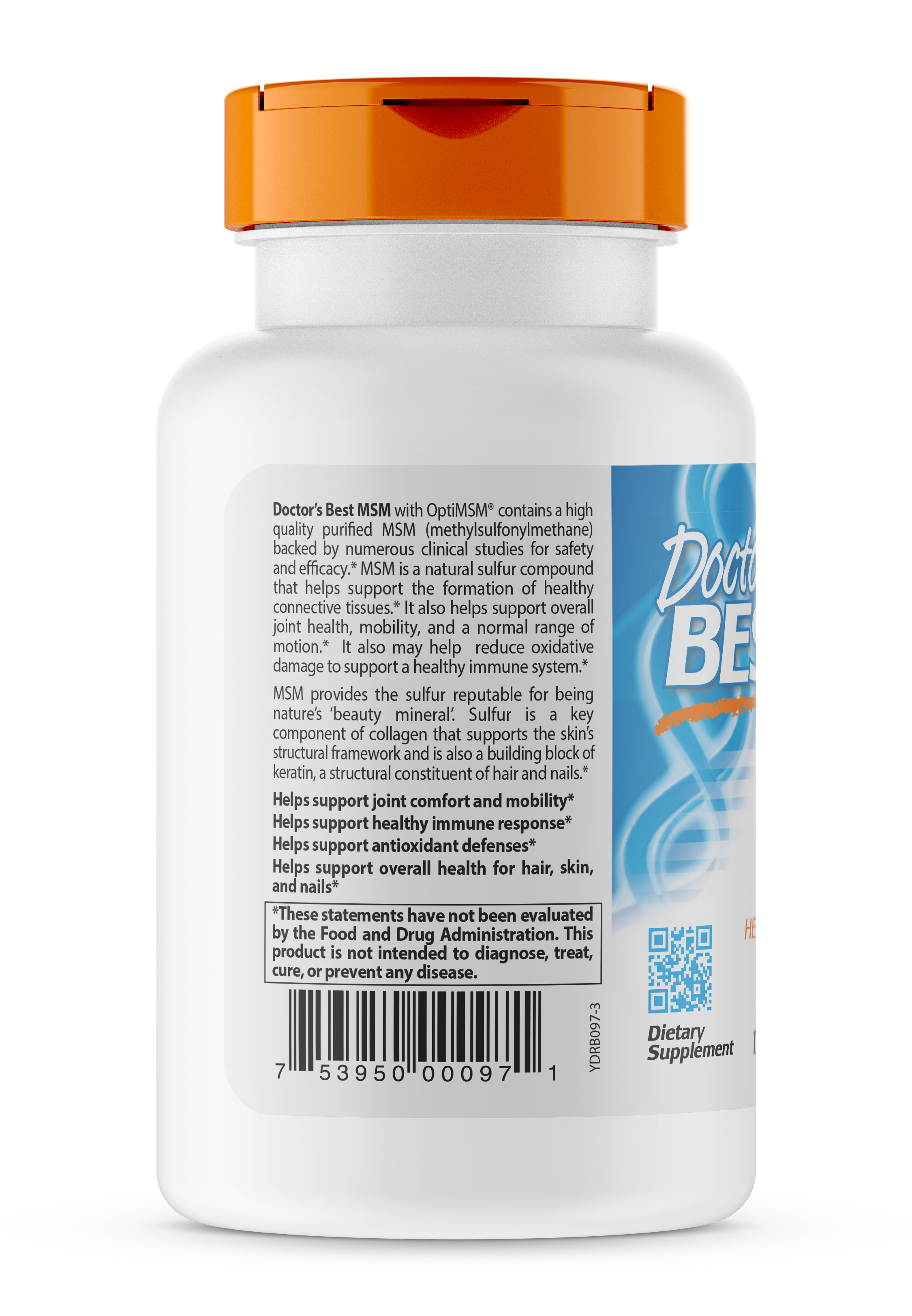 Doctor's Best Best MSM 1500 (1500 mg), 120 Tablets