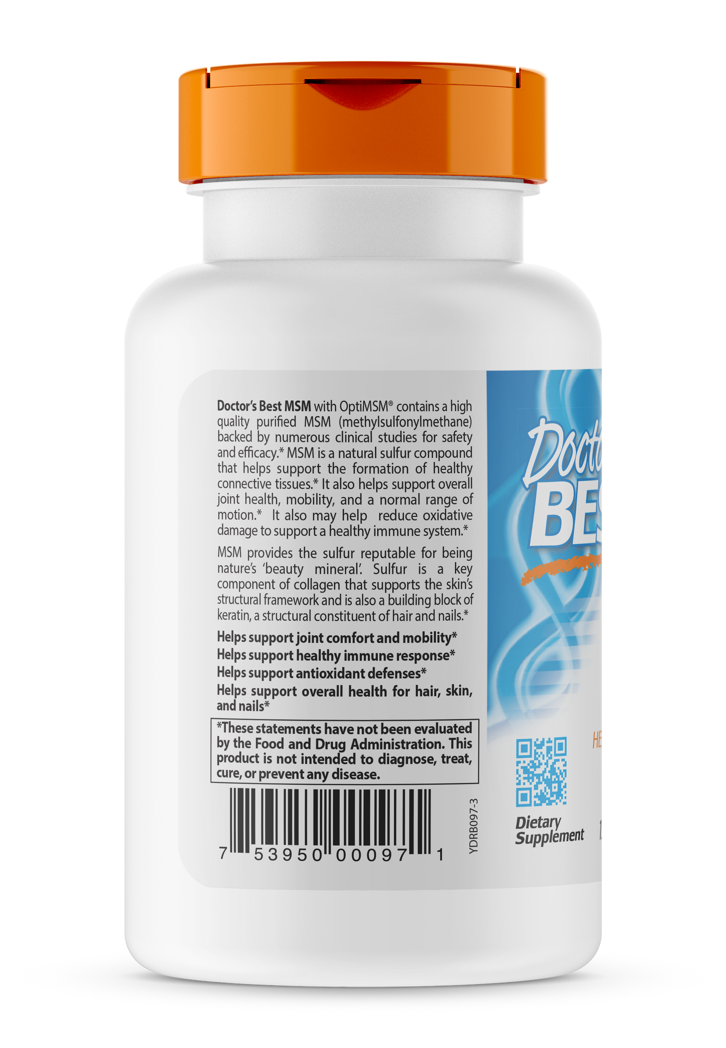 Doctor's Best Best MSM 1500 (1500 mg), 120 Tablets