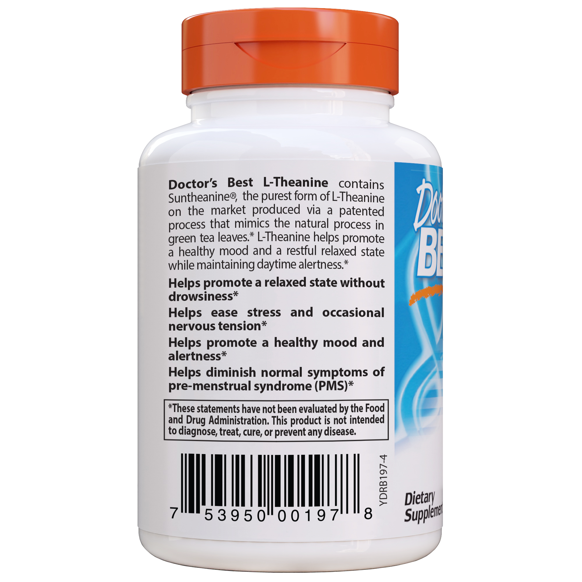 Doctor's Best Suntheanine L-Theanine, 150mg, 90 vcaps