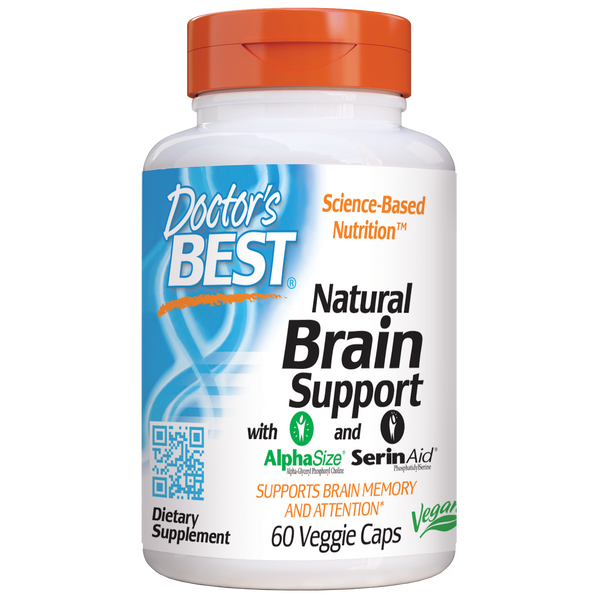Doctor's Best Natural Brain Support, 60 vcaps【25% OFF Auto Discount】