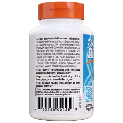 Doctor's Best Curcumin Phytosome with Meriva 500mg, 60 vcaps