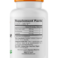 Doctor's Best Best Benfotiamine 150 + Alpha Lipoic Acid 300, 60 vcaps