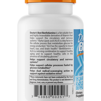 Doctor's Best Best Benfotiamine 150 + Alpha Lipoic Acid 300, 60 vcaps