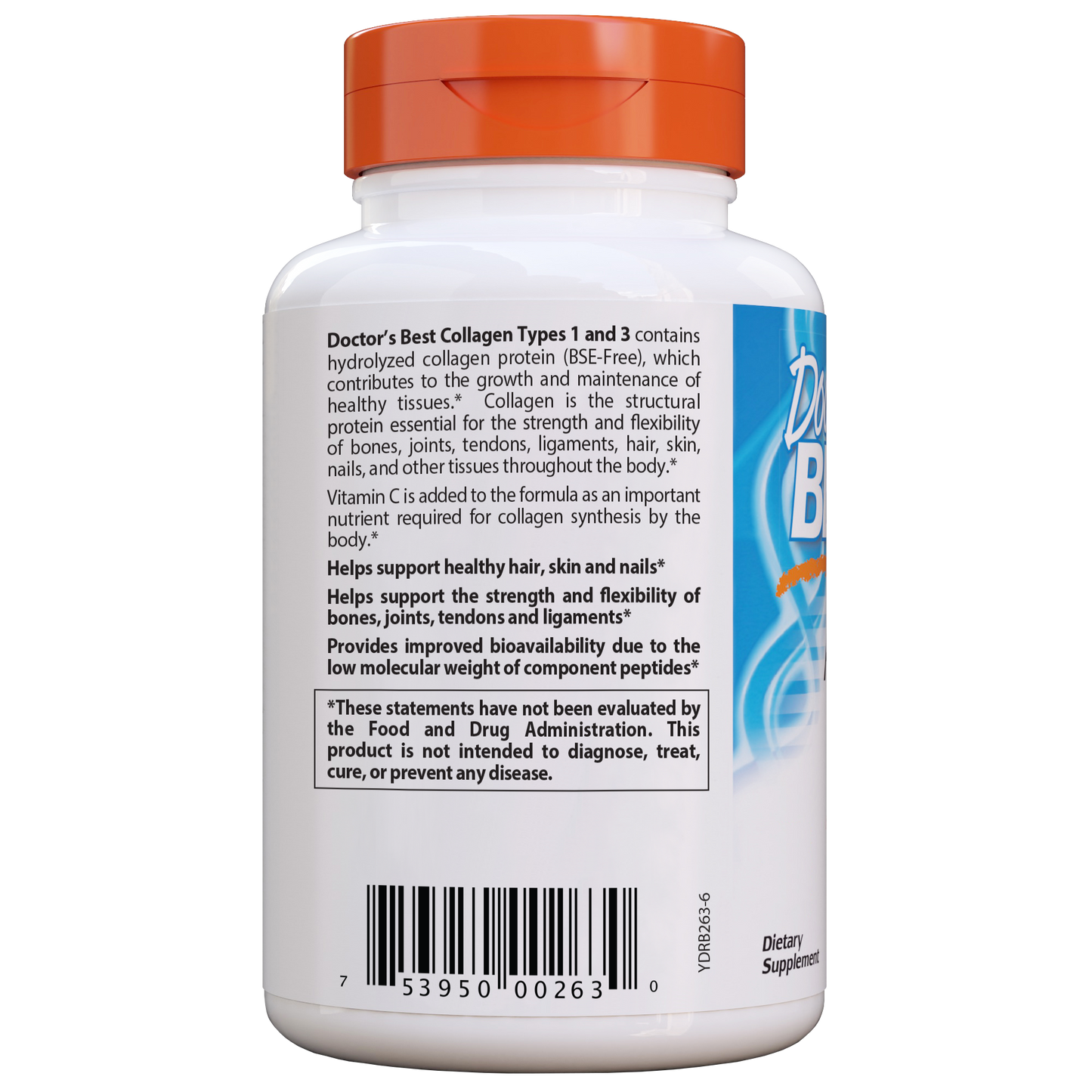 Doctor's Best Best Collagen Types 1 & 3 500mg, 240 caps