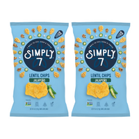 [Bundle of 2] Simply 7 Lentil Chips - Jalapeno, 113g.