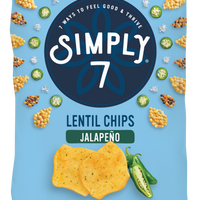 [Bundle of 2] Simply 7 Lentil Chips - Jalapeno, 113g.