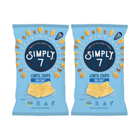 [Bundle of 2] Simply 7 Lentil Chips - Sea Salt, 113 g