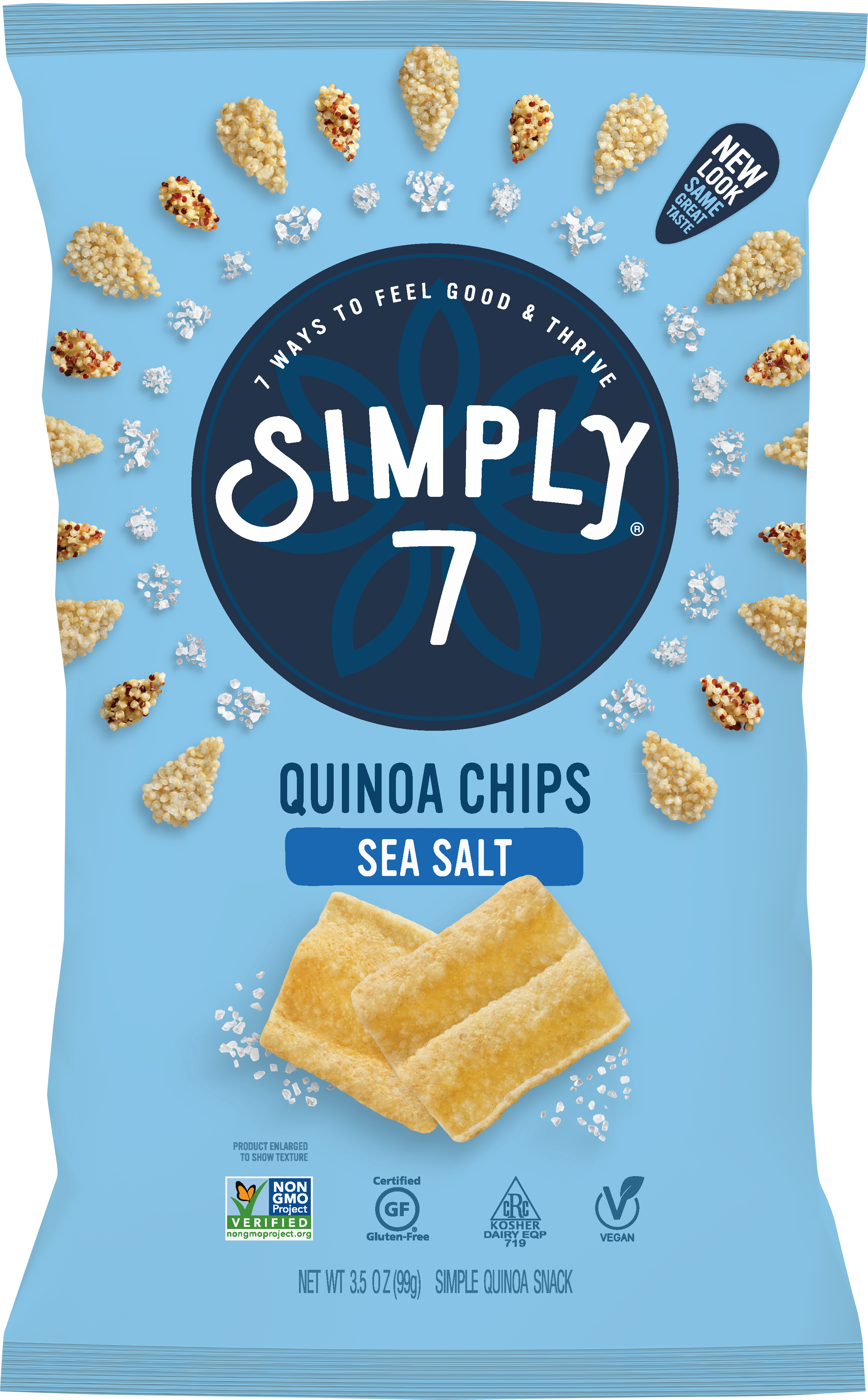 [Bundle of 2] Simply 7 Quinoa Chips - Sea Salt, 99 g