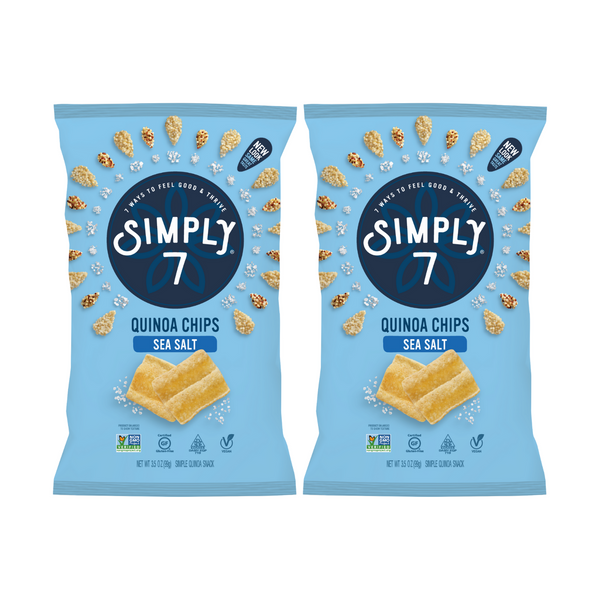 [Bundle of 2] Simply 7 Quinoa Chips - Sea Salt, 99 g