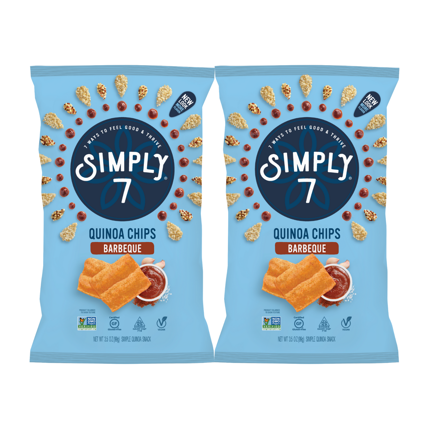 [Bundle of 2] Simply 7 Quinoa Chips - BBQ, 99 g