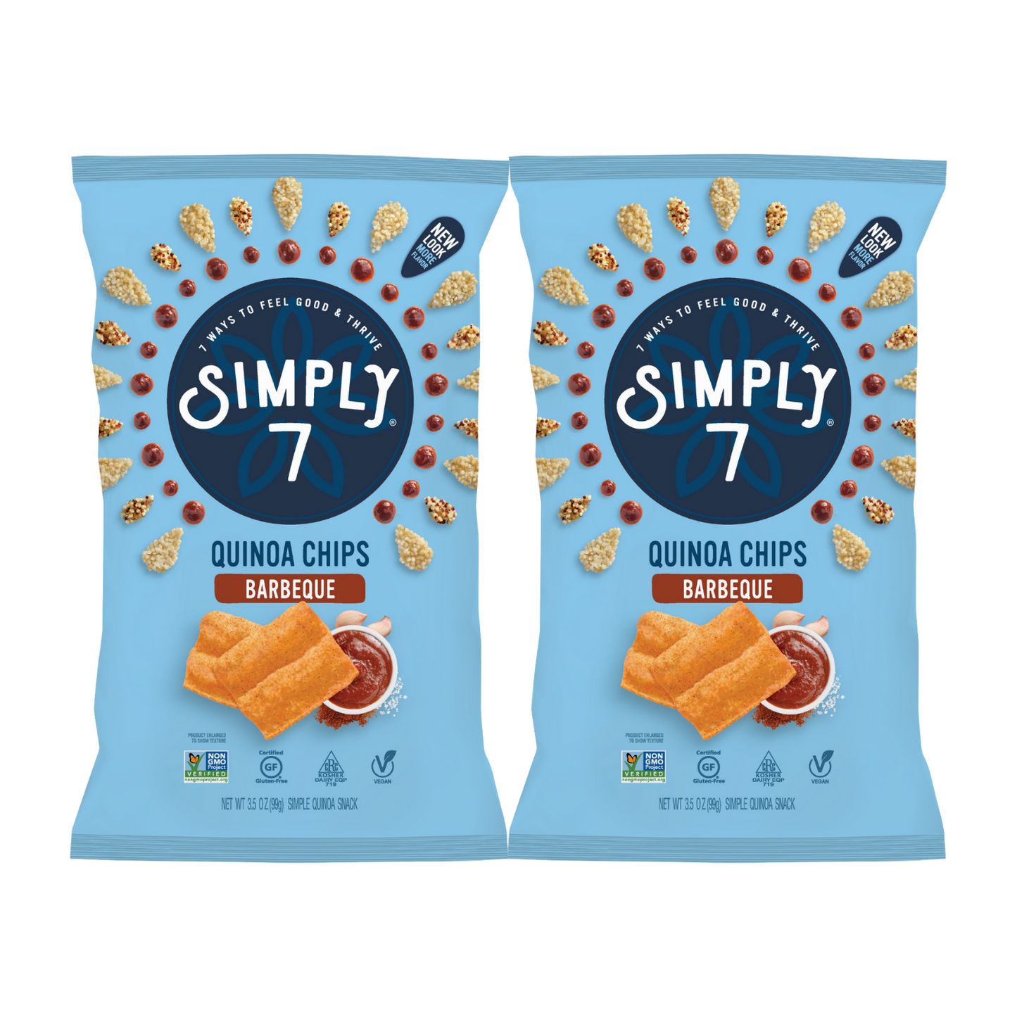 [Bundle of 2] Simply 7 Quinoa Chips - BBQ, 99 g