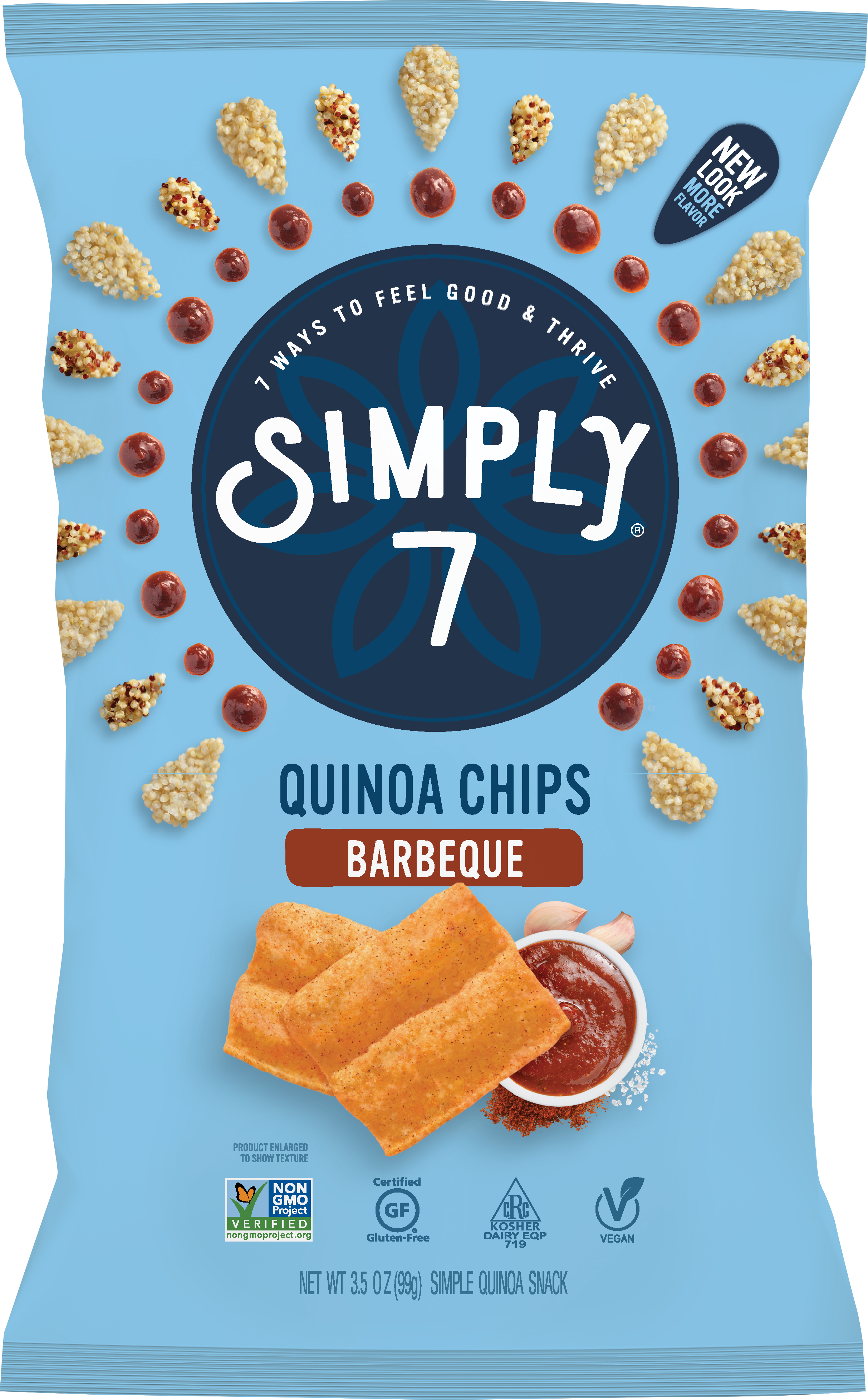 [Bundle of 2] Simply 7 Quinoa Chips - BBQ, 99 g