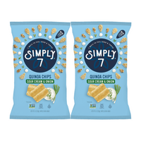 [Bundle of 2] Simply 7 Quinoa Chips - Sour Cream & Onion, 99 g