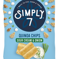 [Bundle of 2] Simply 7 Quinoa Chips - Sour Cream & Onion, 99 g