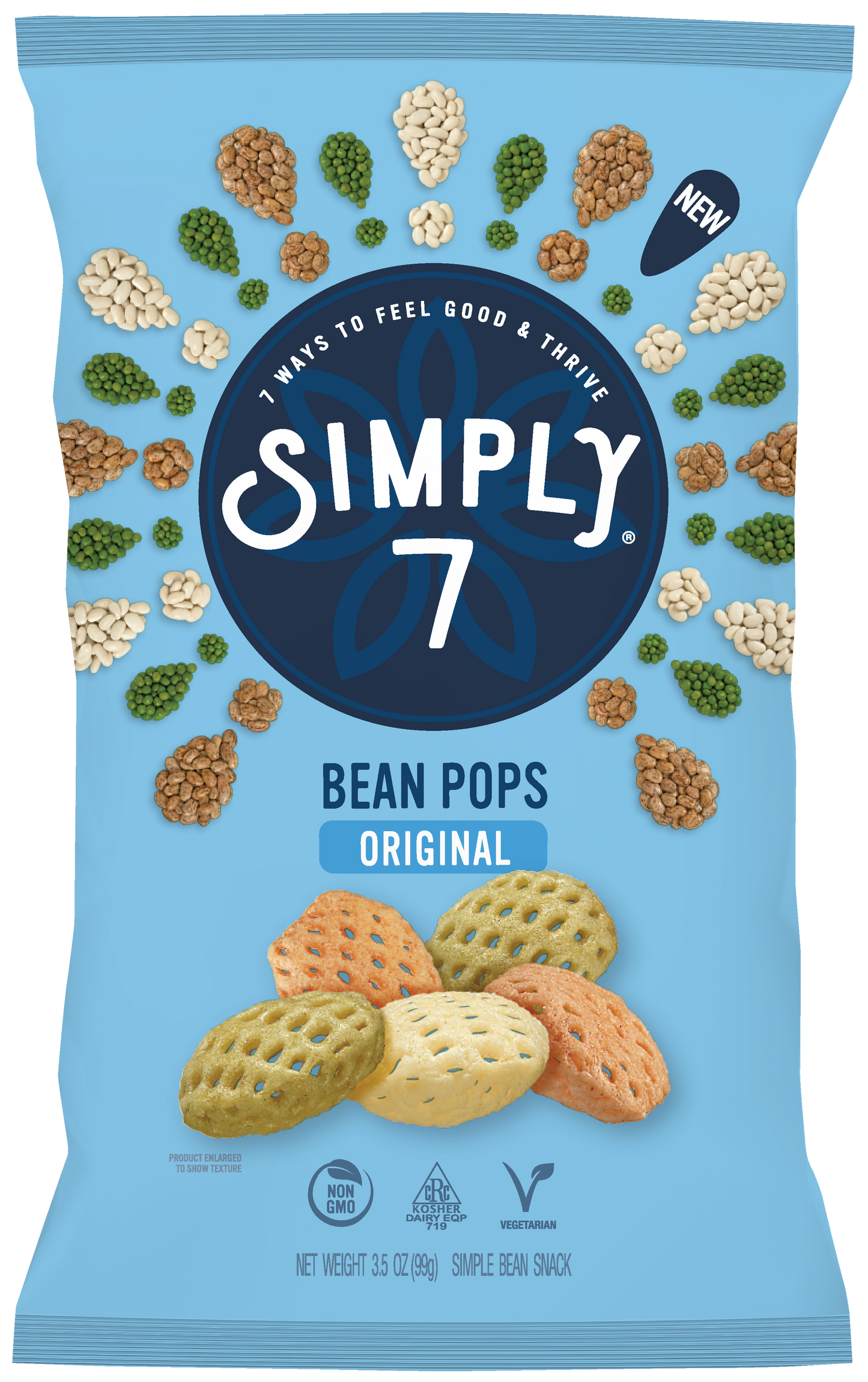 [Bundle of 2] Simply 7 Bean Pops- Original, 99g.