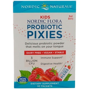 Nordic Natural Kids Nordic Flora Probiotic Pixies, 3 Billion CFU-NaturesWisdom