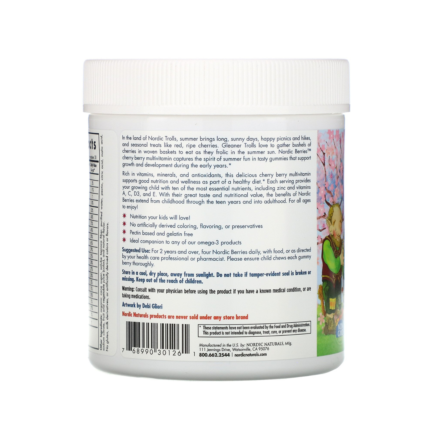 Nordic Naturals Nordic Berries Multivitamin Gummies - Cherry Berry, 120 berries.