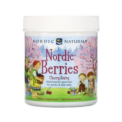 Nordic Naturals Nordic Berries Multivitamin Gummies - Cherry Berry, 120 berries.