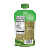 Happy Family Happy Baby Stage 2 Clearly Crafted - Green Beans Spinach & Pears, 113 g.