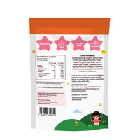 KinderNurture Organic Brown Rice Puffs - Strawberry, 40g.