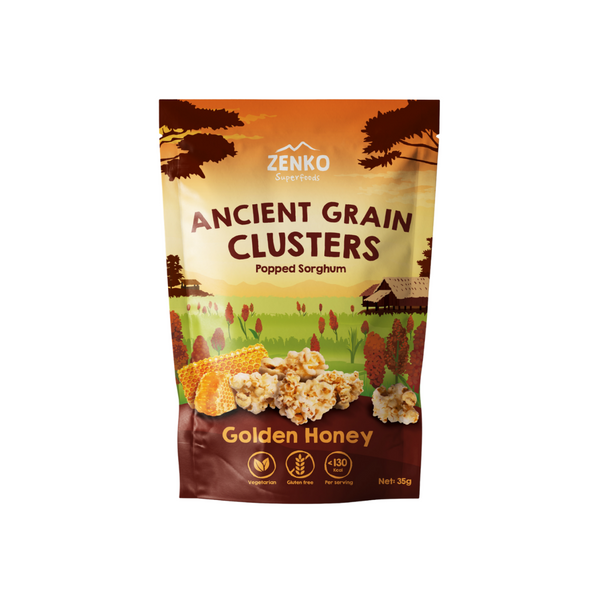 Zenko Superfoods Ancient Grain Clusters - Golden Honey 35g