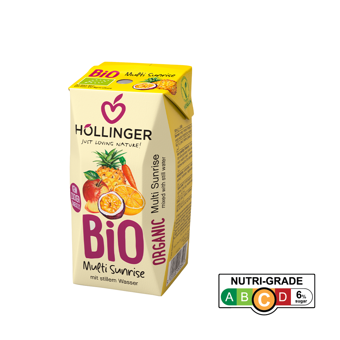 [Case of 24] Hollinger Organic Multi Sunrise, 200ml