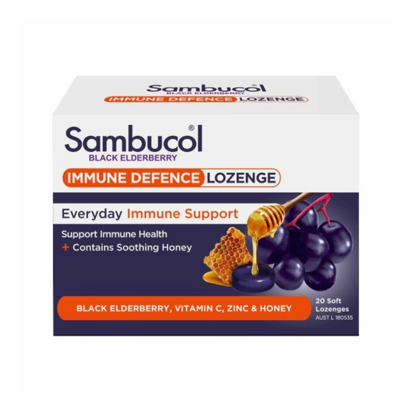 Sambucol Throat Lozenges (AUS Version), 20 lozs. *Authorised Exclusive Distributor