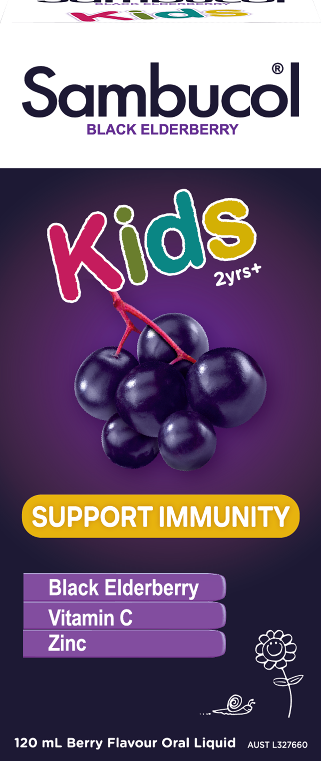 [25% Off Bundle Deal] 3 x Sambucol Kids Formula (AUS Version), 120 ml.