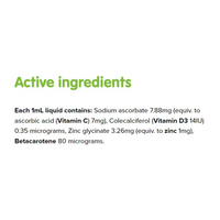 Brauer Baby & Kids Liquid Zinc with Vitamin C & D3, 200ml.