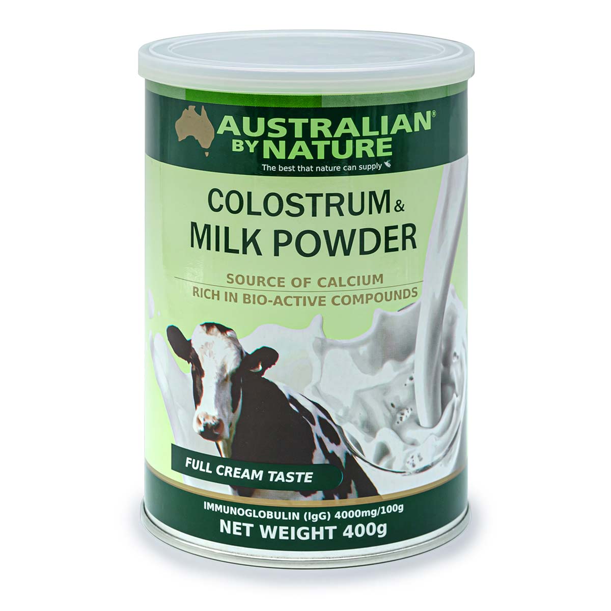 Australian By Nature Colostrum & Milk Powder 4000 lgG, 400 g.