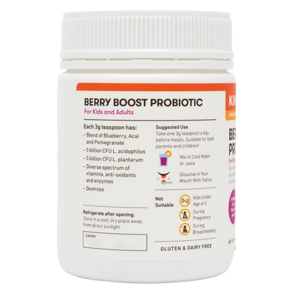 KinderNurture Berry Boost Probiotic Powder, 90g EXP. 30/06/24