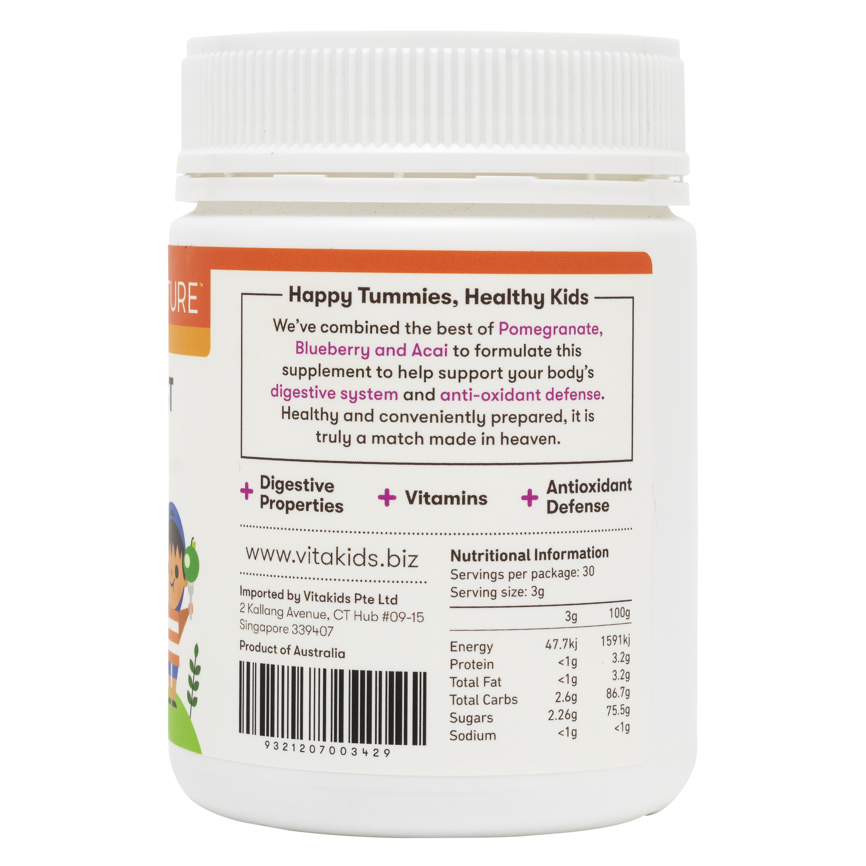 [25% Off Bundle Deal] 3 x KinderNurture Berry Boost Probiotic Powder, 90g