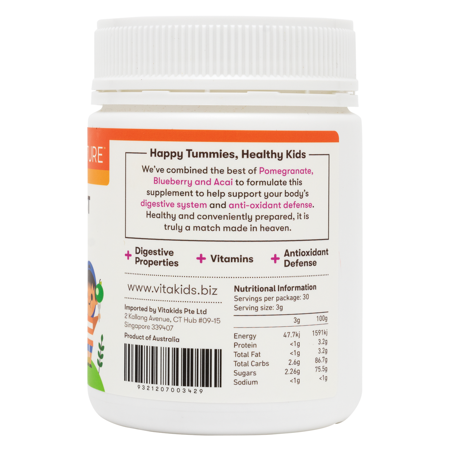 KinderNurture Berry Boost Probiotic Powder, 90g EXP. 30/06/24