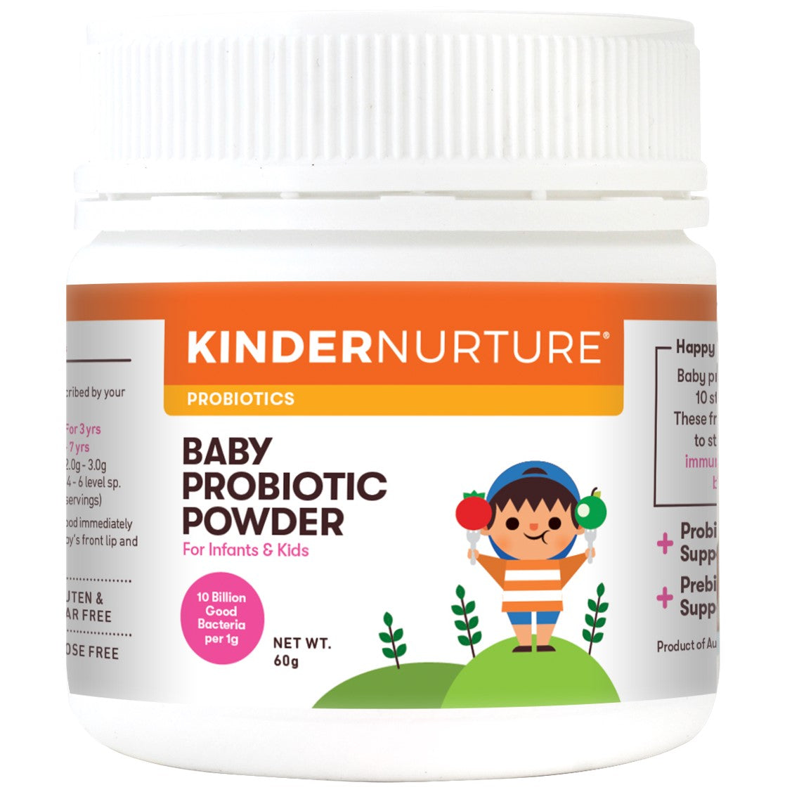 KinderNurture Baby Probiotic Powder, 60g-NaturesWisdom