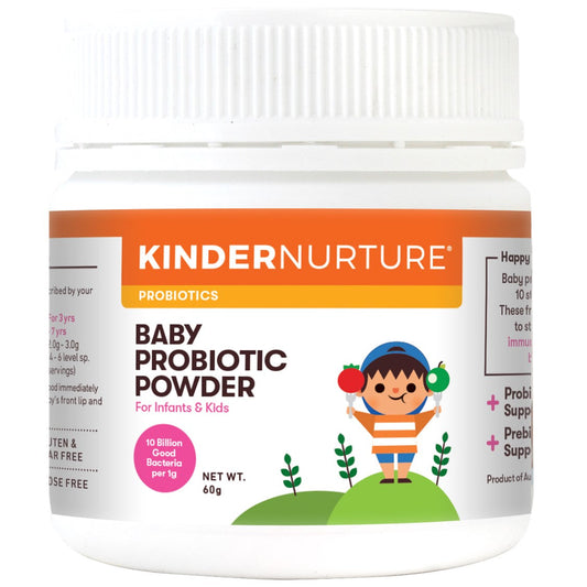 KinderNurture Baby Probiotic Powder, 60g-NaturesWisdom