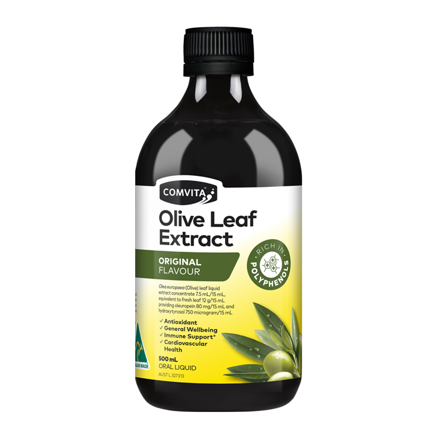 30% Off [Bundle of 6] Comvita Olive Leaf Extract - Natural Flavor, 500 ml.