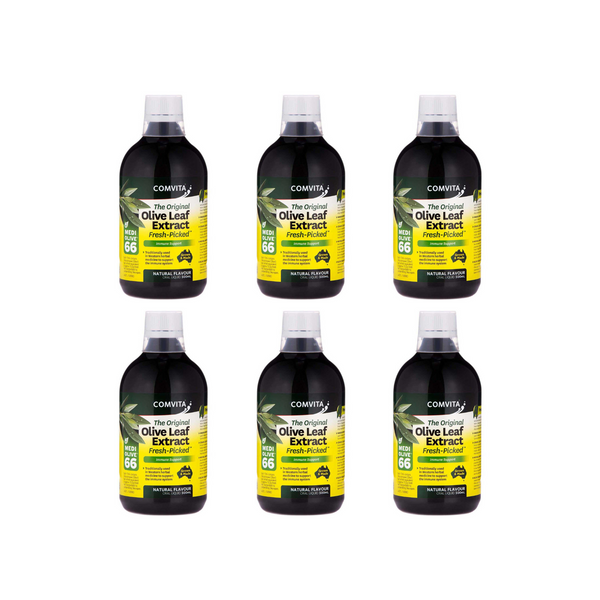 30% Off [Bundle of 6] Comvita Olive Leaf Extract - Natural Flavor, 500 ml.