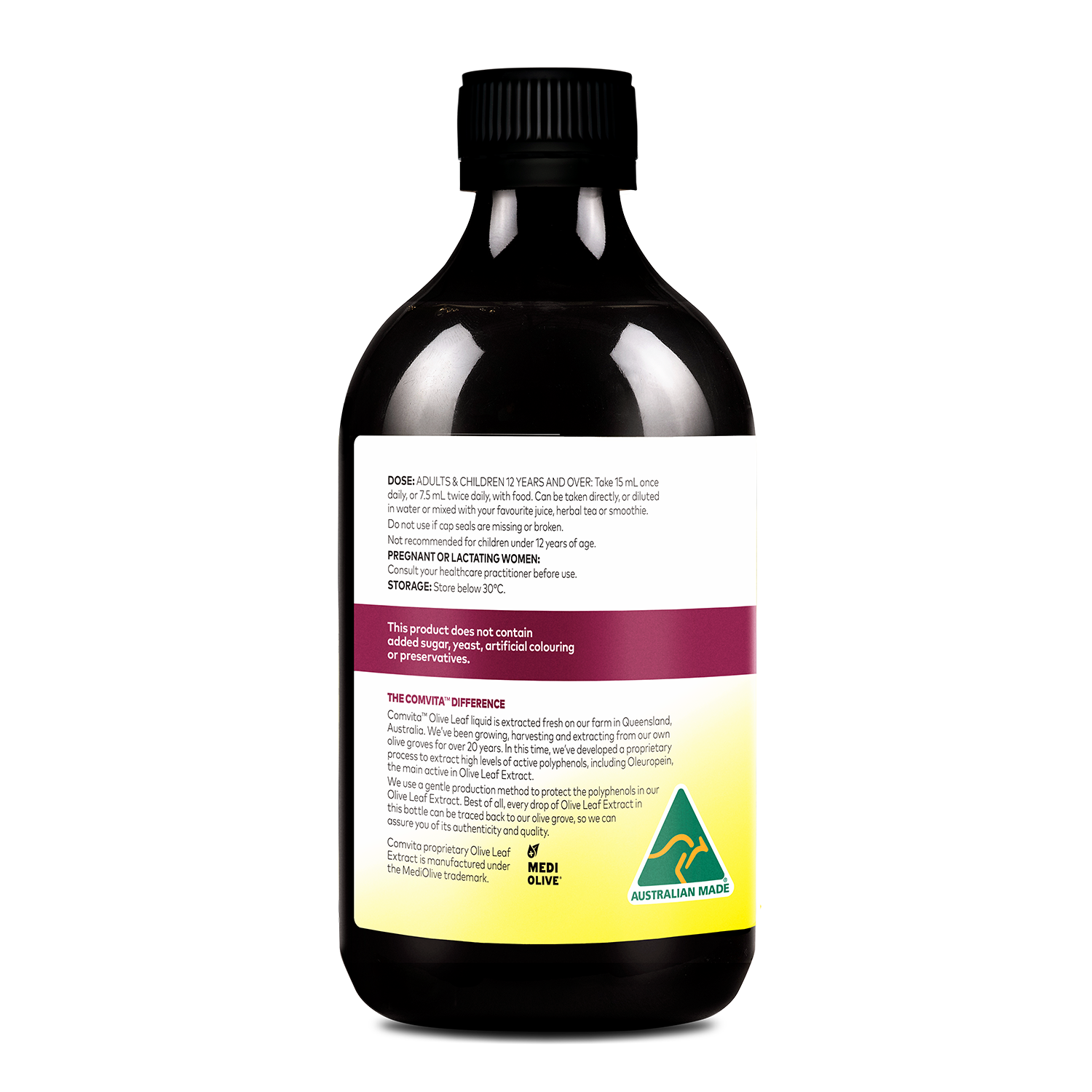 30% Off [Bundle of 6] Comvita Olive Leaf Extract - Mixed Berry Flavor, 500 ml.