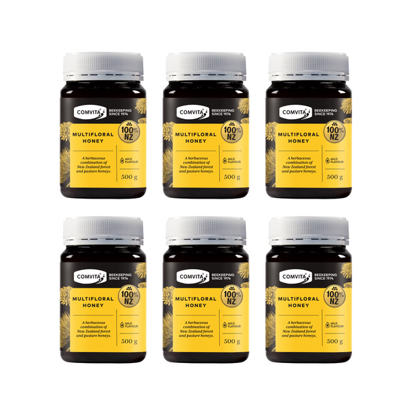 30% Off [Bundle of 6] Comvita Multifloral Honey, 500g
