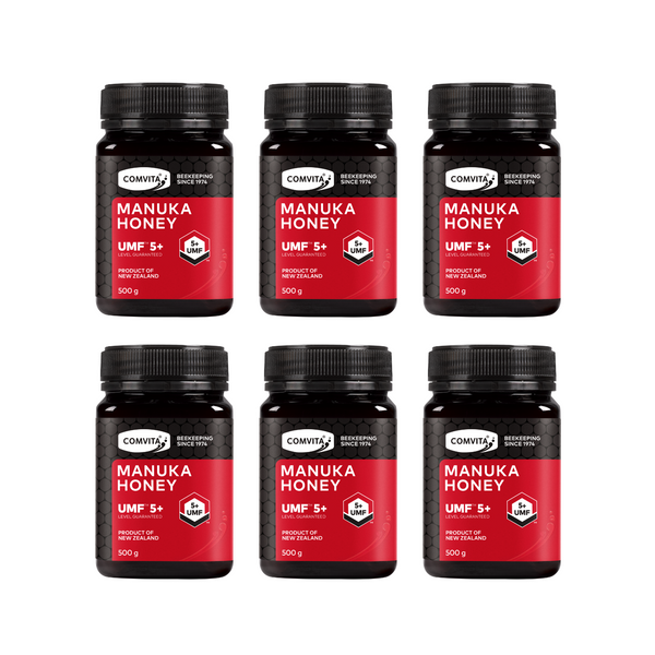 30% Off [Bundle of 6] Comvita Manuka Honey UMF™ 5+, 500 g.