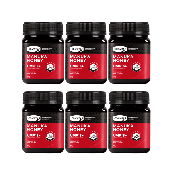 30% Off [Bundle of 6] Comvita Manuka Honey UMF™ 5+, 1 kg.