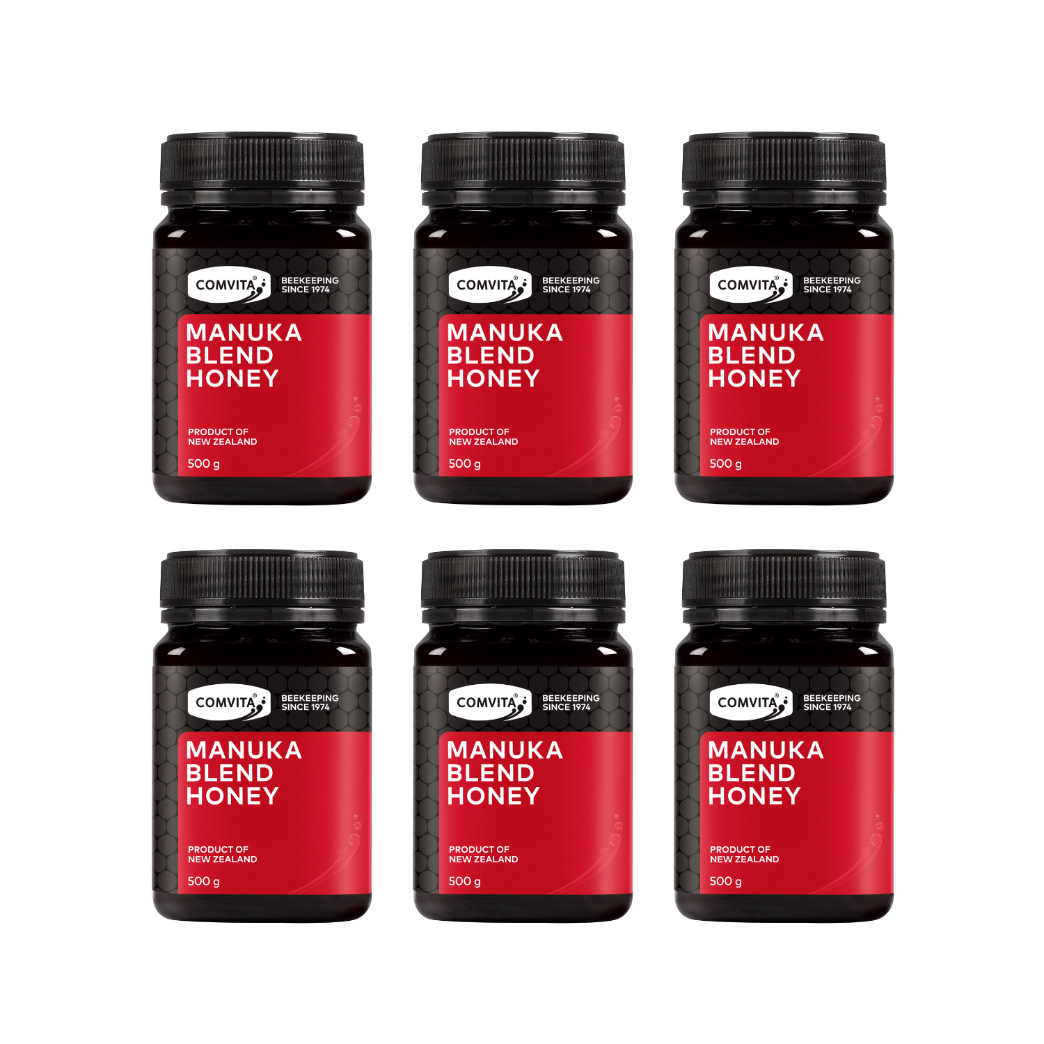 30% Off [Bundle of 6] Comvita Manuka Honey Blend, 500 g.