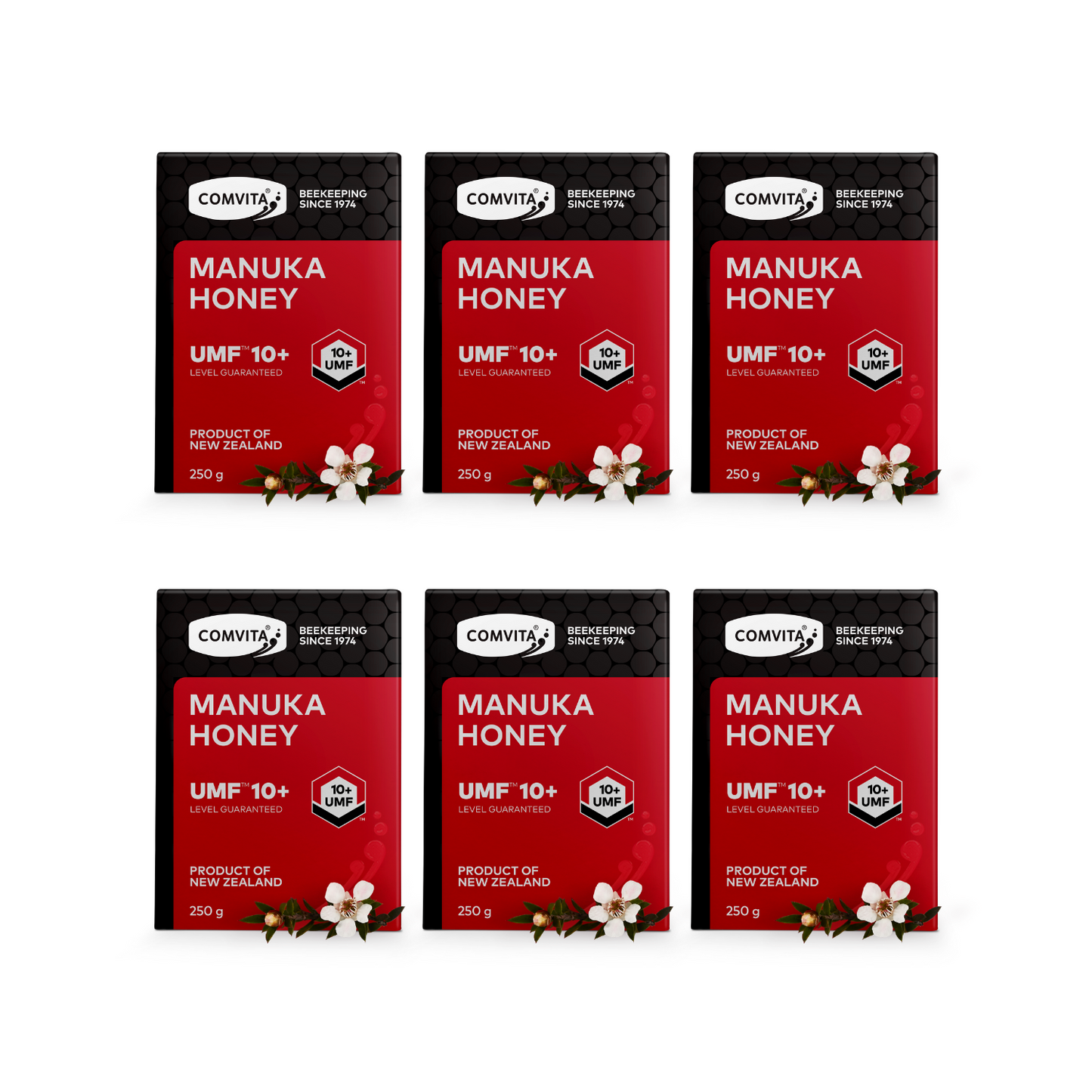 30% Off [Bundle of 6] Comvita Manuka Honey UMF™ 10+, 250 g.
