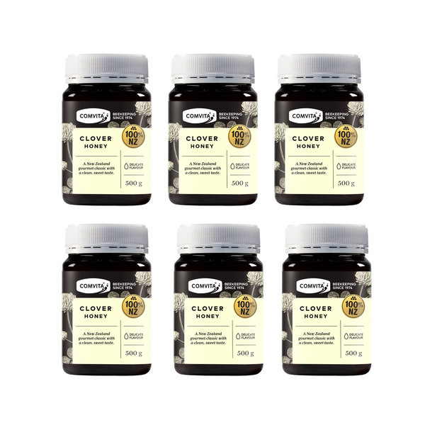 30% Off [Bundle of 6] Comvita Clover Honey, 500g