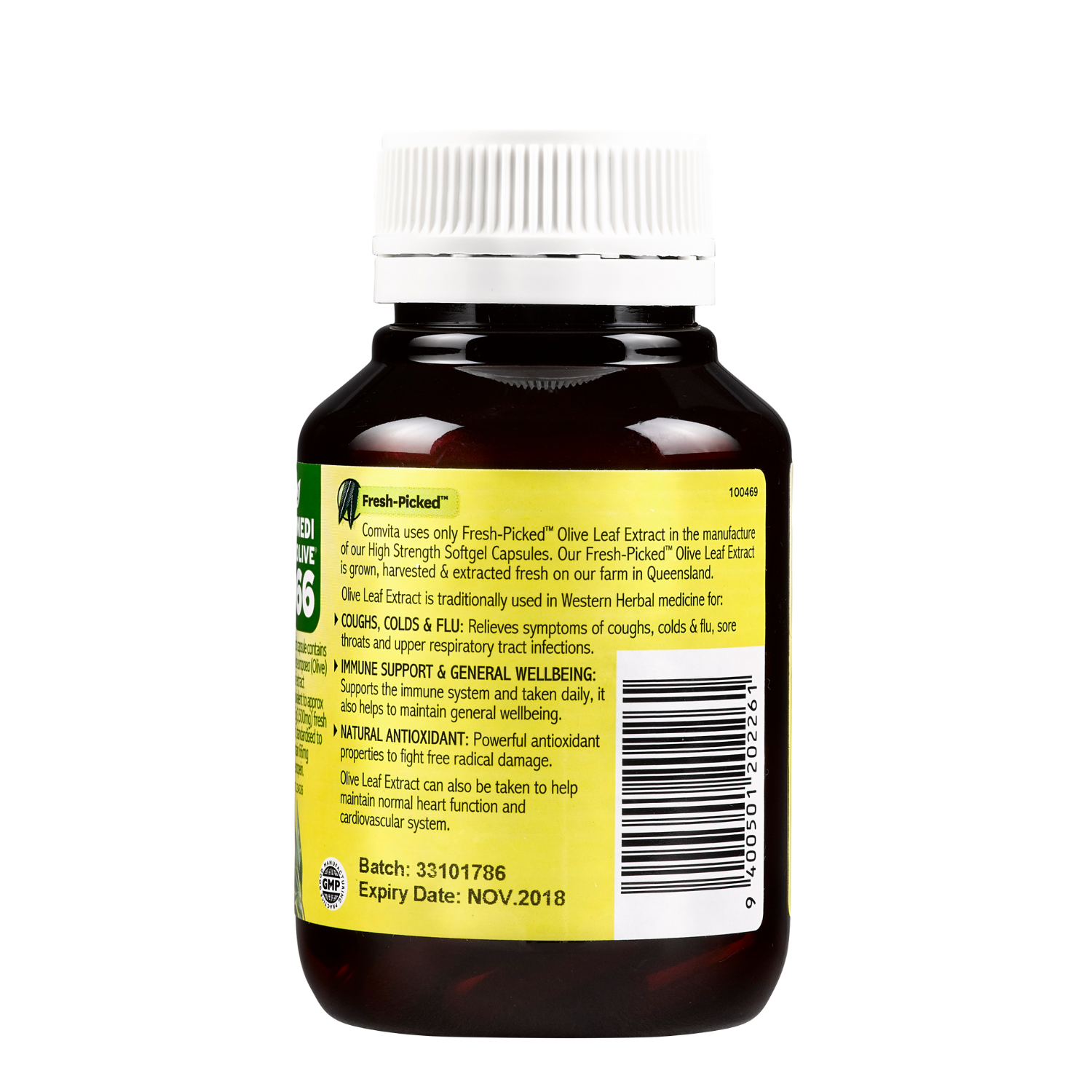 Comvita Olive Leaf Extract Capsules (High Strength), 60 caps.